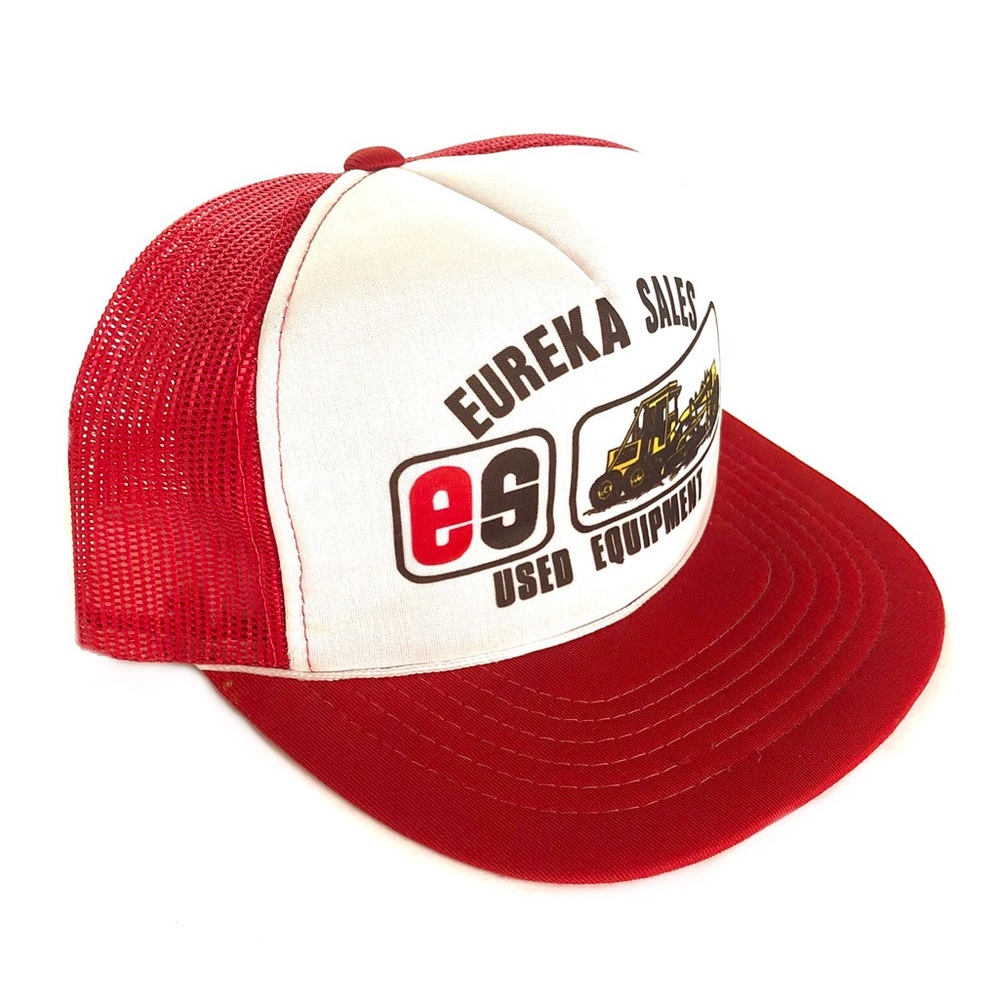 Vintage Equipment Sales Trucker SnapBack Hat Red